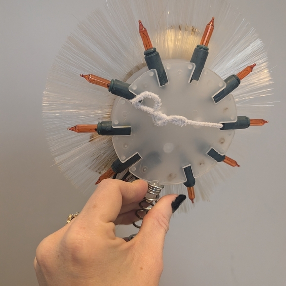 Gold and White Angel Tree Topper - Picture 6 of 9